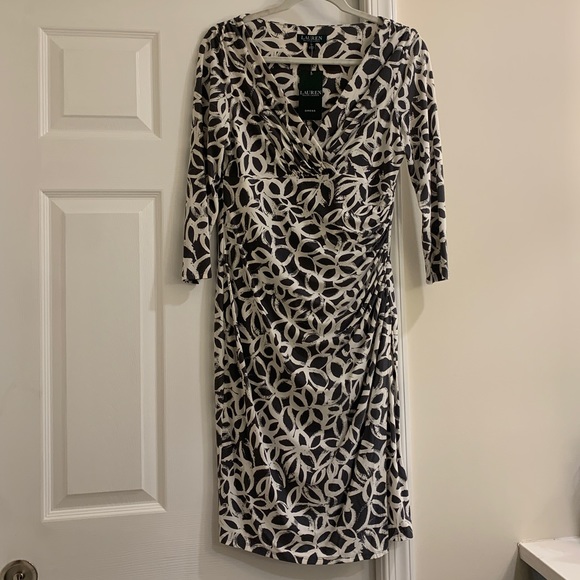 Ralph Lauren Dresses & Skirts - Womens Ralph Lauren Grey Floral Dress